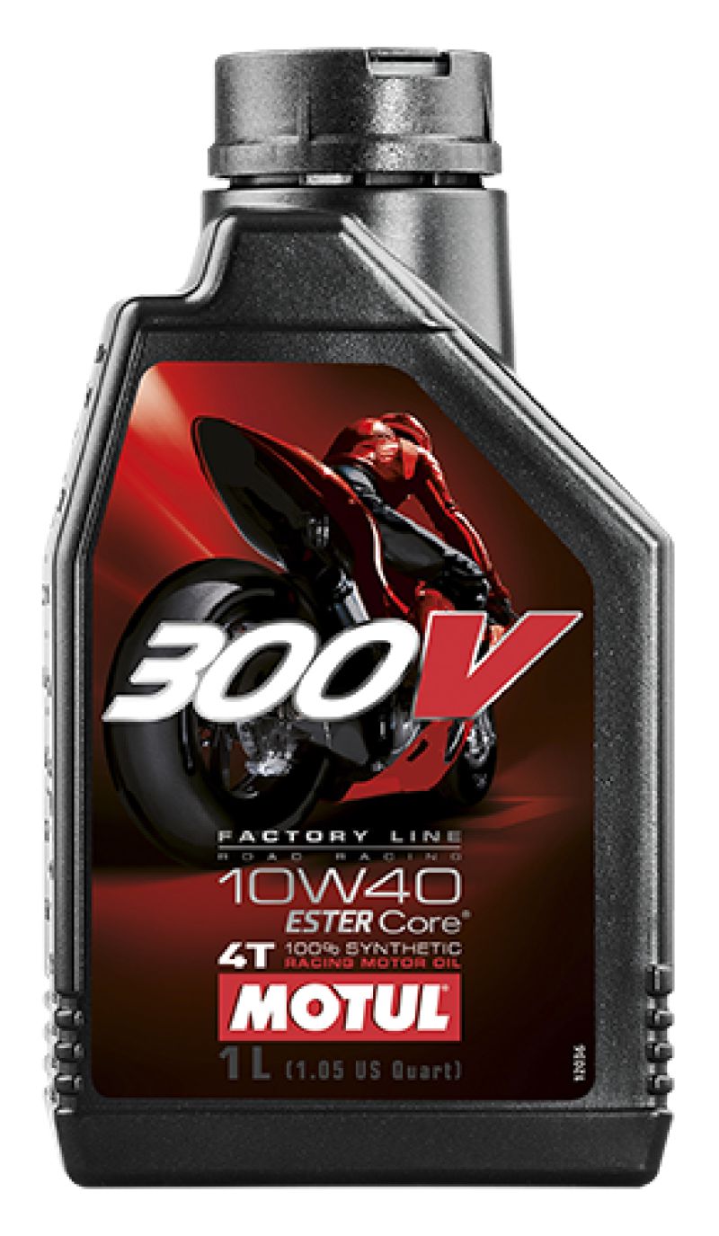 Motul 1L Synthetic-ester Oil 300V Factory Line Road Racing 10W40 - Case of 12