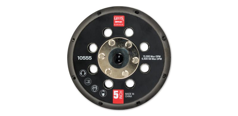 Griots Garage 5in Vented Orbital Backing Plate (G9) - Case of 12