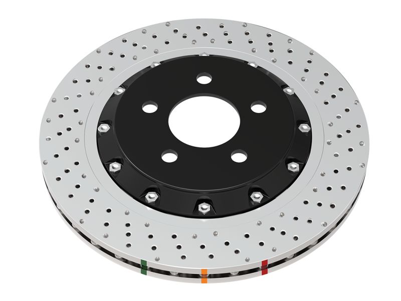 DBA 2020+ Chevrolet Corvette C8 Z51 Rear Crossdrill Dimple 5000 Series Rotor