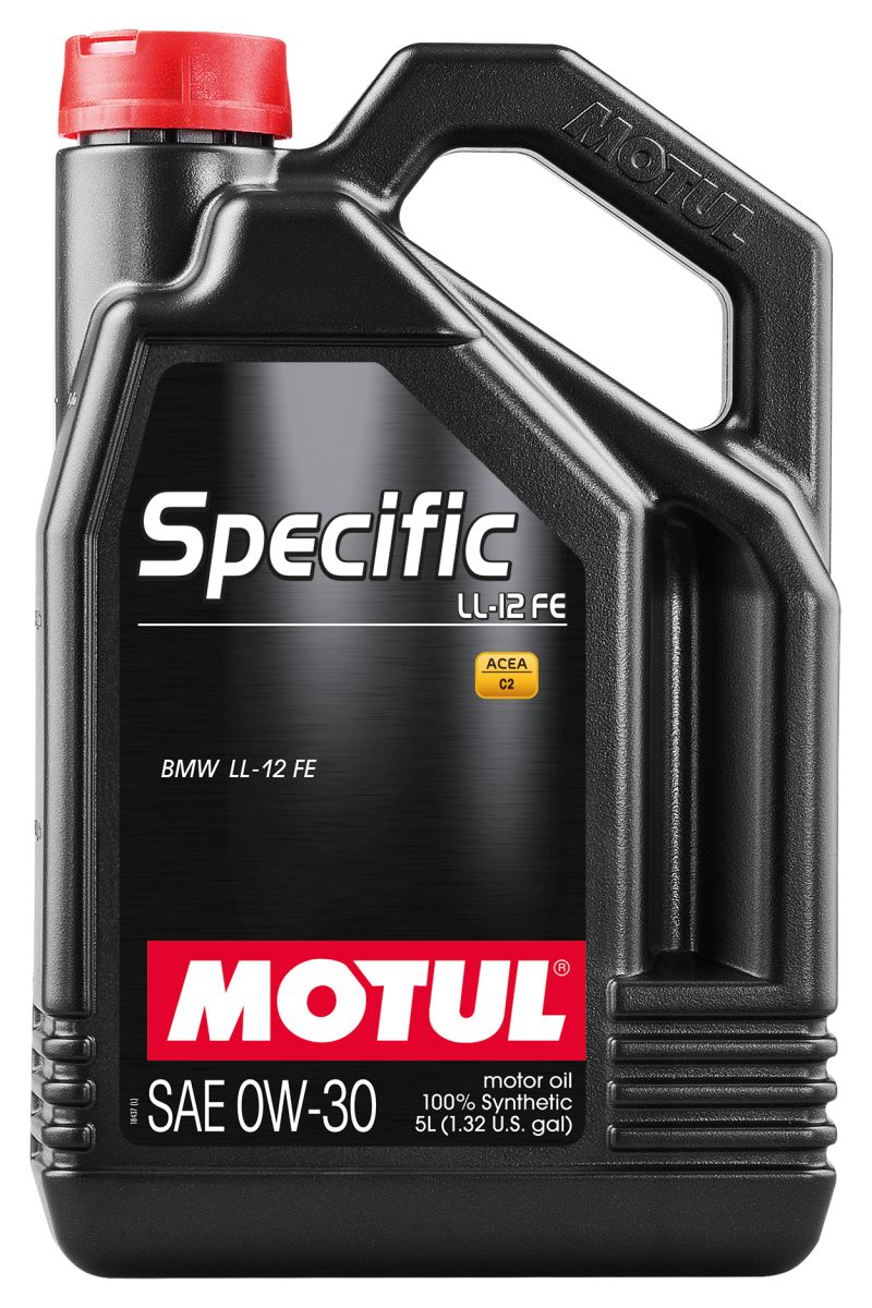 Motul 5L 100% Synthetic High Performance Engine Oil ACEA C2 BMW LL-12 FE+ 0W30 - Case of 4