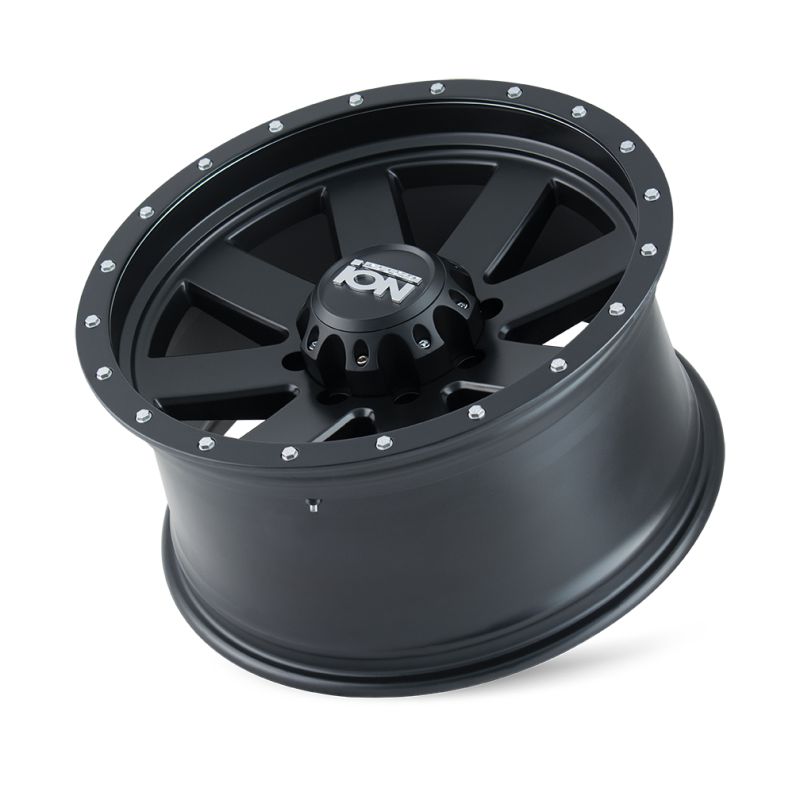 ION Type 134 17x8.5 / 6x139.7 BP / -6mm Offset / 106mm Hub Matte Black/Black Beadlock Wheel