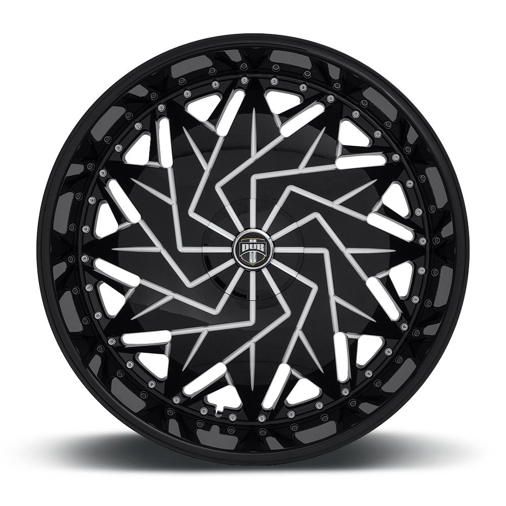 DUB DAZR CAP-GLOSS BLK MIL