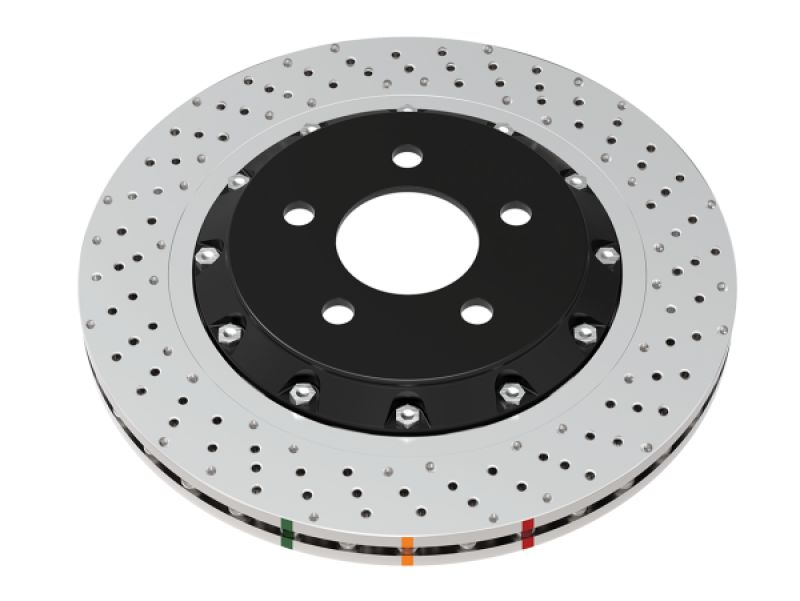 DBA 19+ Chevrolet Camaro ZL1 (w/ M6 Nuts) 5000 Series Cross Drilled & Dimpled Brake Rotor
