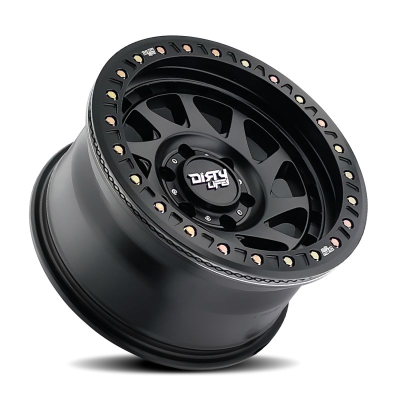 Dirty Life 9313 Enigma Race 17x9 / 5x127 BP / -12mm Offset / 78.1mm Hub Matte Black Wheel
