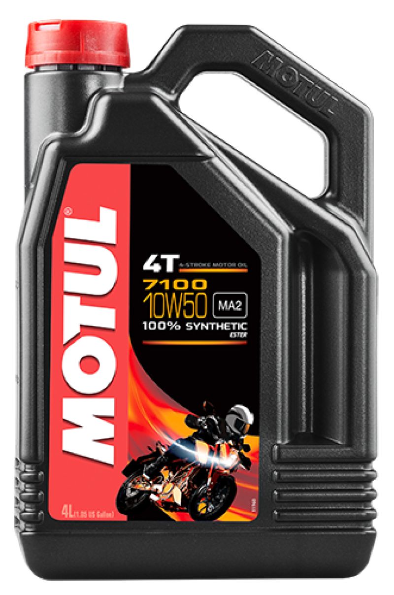 Motul 4L 7100 4-Stroke Engine Oil 10W50 4T - Case of 4