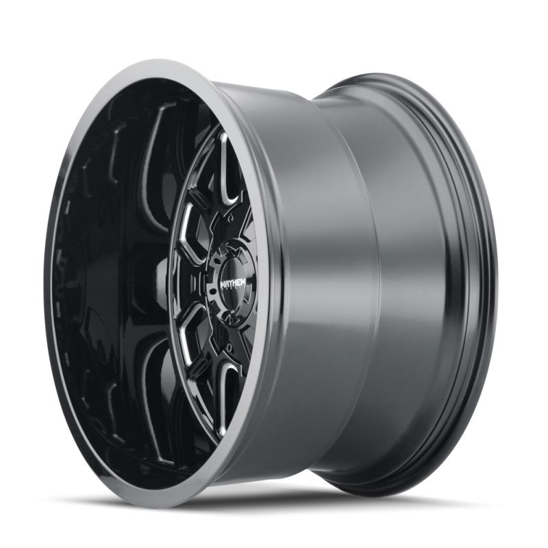 Mayhem 8107 Cogent 20x10 / 5x127 BP / -19mm Offset / 87.1mm Hub Black w/ Milled Spokes Wheel