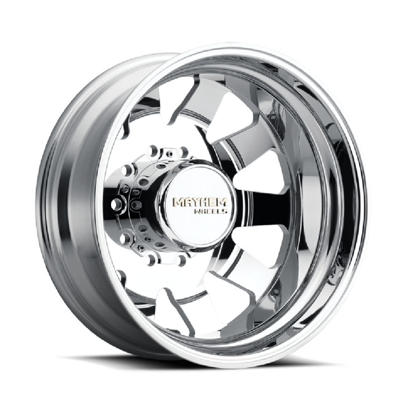 Mayhem 8181 Challenger Dually 22x8.25 / 10x225 BP / 169mm Offset / 170.1mm Hub Polished Wheel