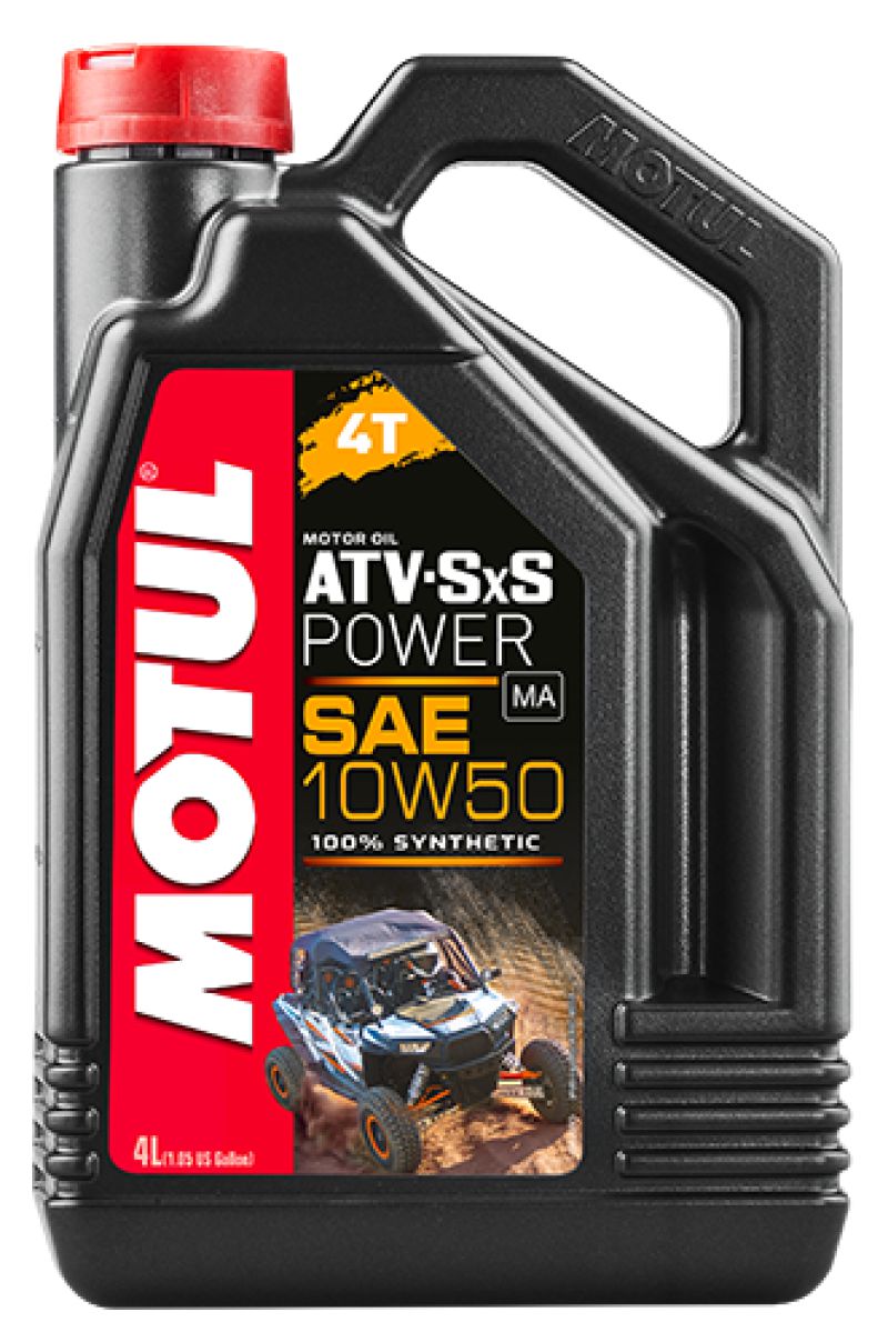 Motul 4L ATV-SXS POWER 4-Stroke Engine Oil 10W50 4T - Case of 4