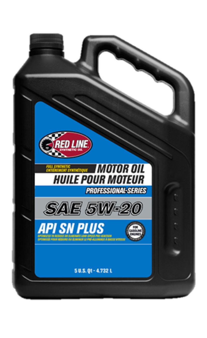 Red Line Pro-Series API SN+ 5W20 Motor Oil - 5 Quarts - Case of 3