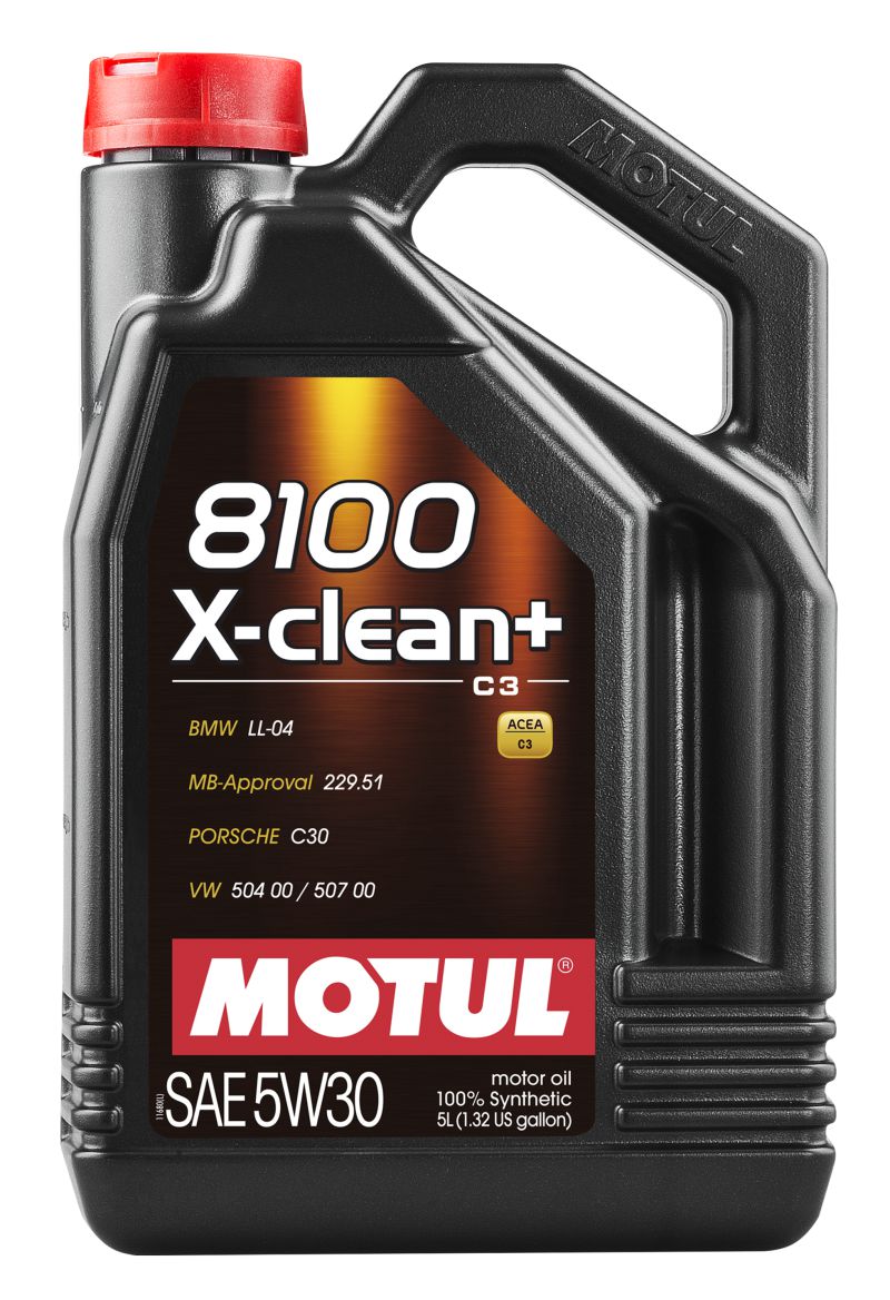 Motul 5L Synthetic Engine Oil 8100 5W30 X-CLEAN Plus - Case of 4