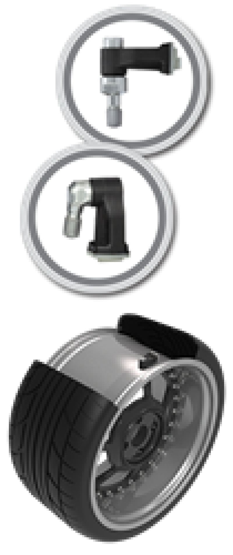 Schrader TPMS Sensor - Clamp-In Programmable 90 Degree EZ-Sensor ( valve stem not included )