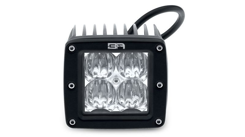 Body Armor 4x4 Cube LED Light Spot Pair with Wiring Harness