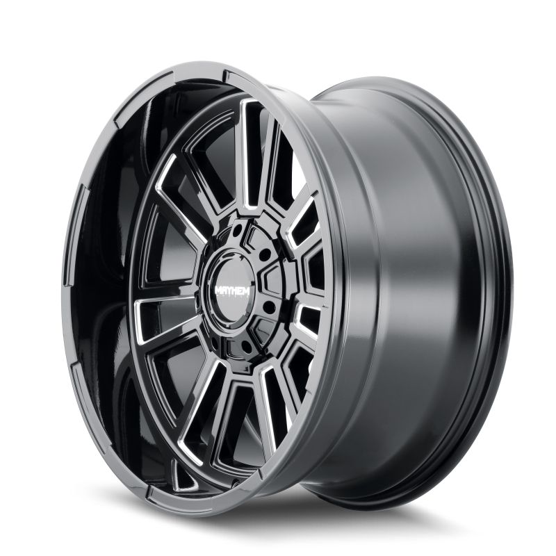 Mayhem 8115 Apollo 20x10 / 6x135 BP / -19mm Offset / 106mm Hub Black w/ Milled Spokes Wheel