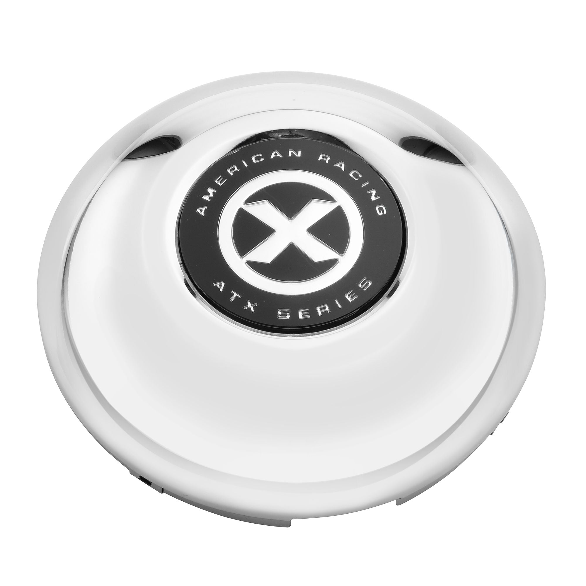 ATX FRONT SNAP IN 4 TAB CAP CHROME