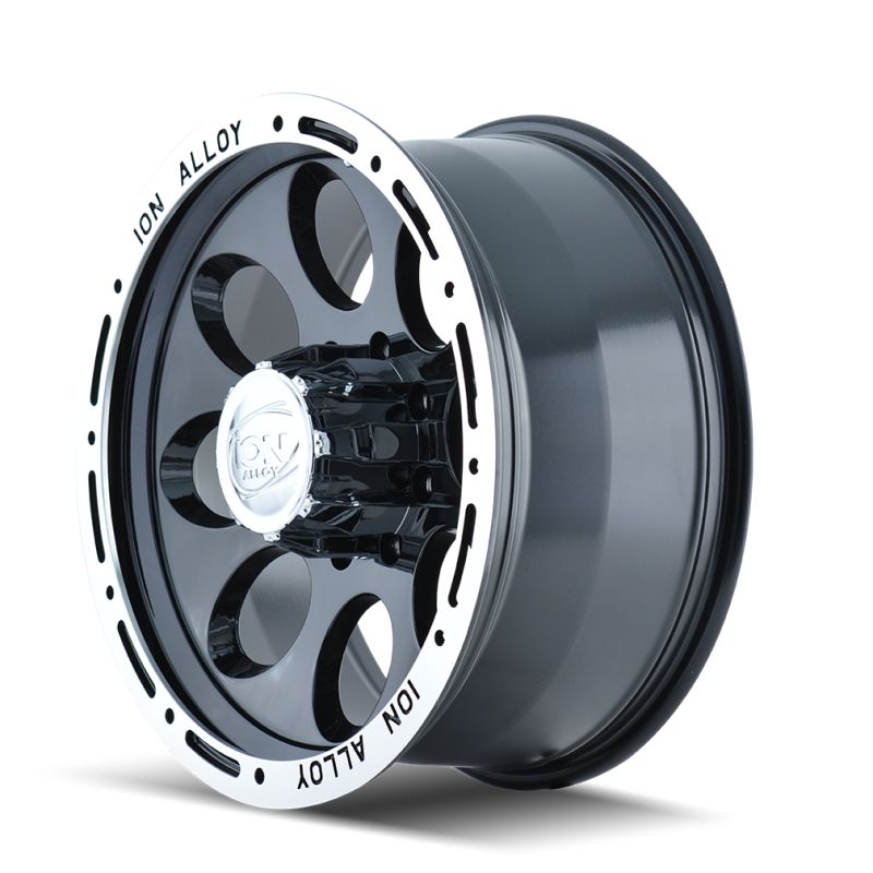 ION Type 174 15x10 / 5x114.3 BP / -38mm Offset / 83.82mm Hub Black/Machined Wheel