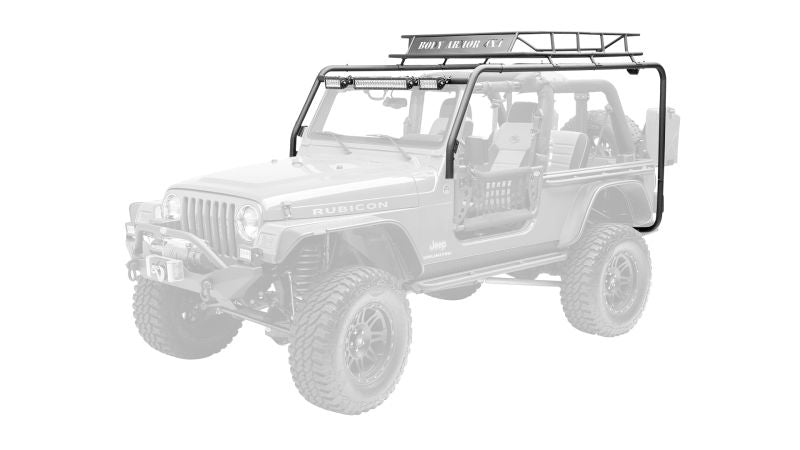 Body Armor 4x4 97-06 Jeep Wrangler TJ Cargo Roof Rack Box 1 Of 2