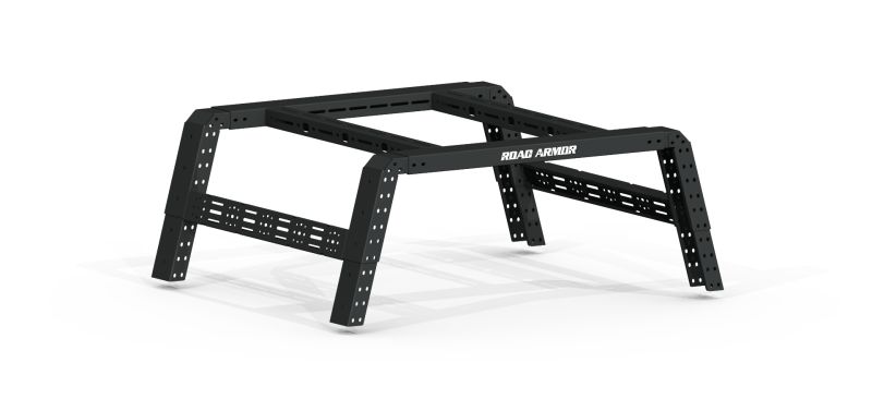 Road Armor Universal 5-1/2-6ft Full-Size Beds TRECK Adj Bed Rack - Tex Blk (w/o Brackets)