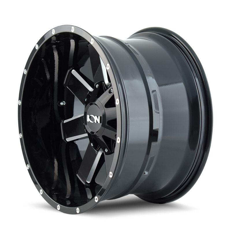 ION Type 141 20x10 / 8x180 BP / -19mm Offset / 124.1mm Hub Gloss Black Milled Wheel