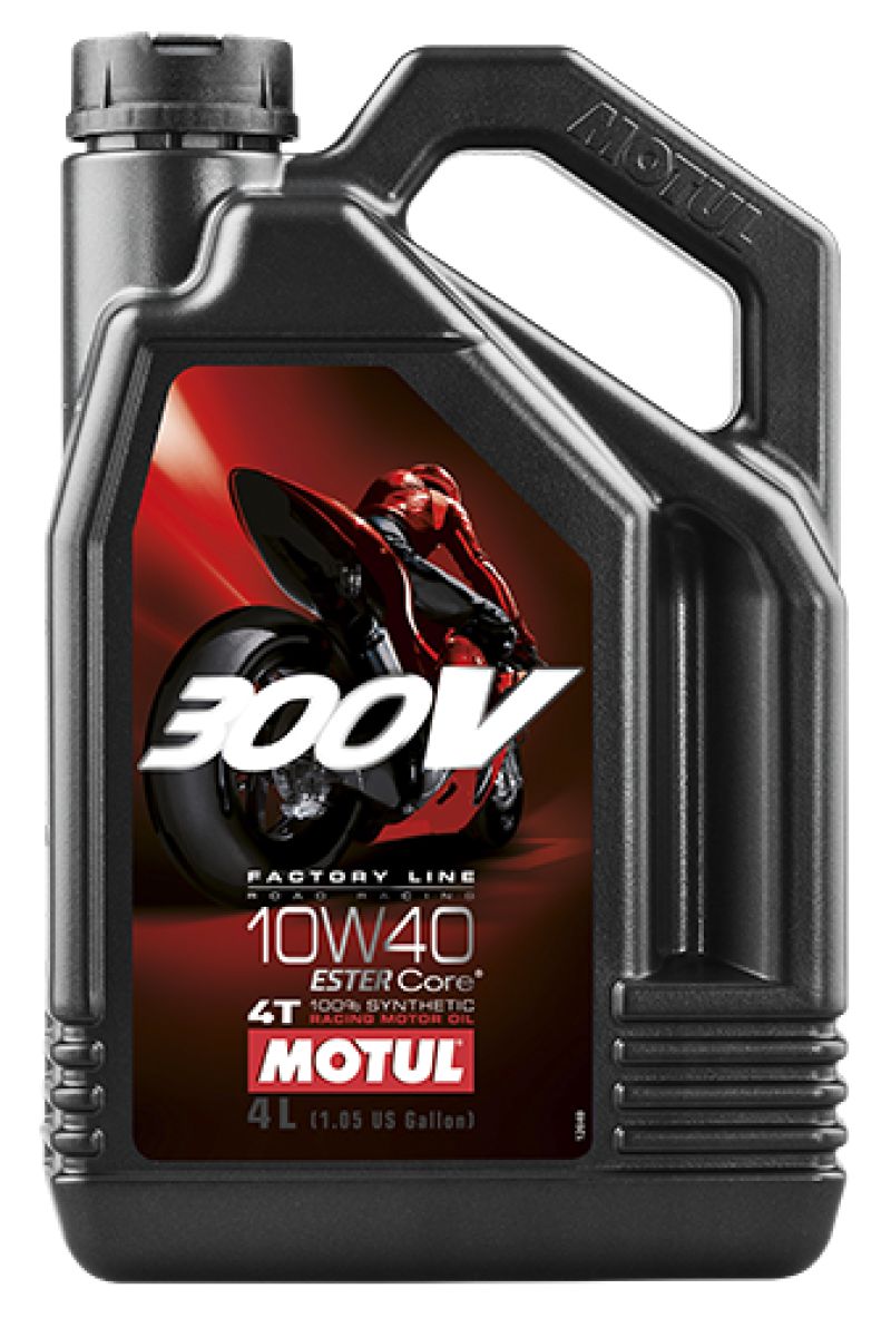 Motul 4L Synthetic-ester 300V Factory Line Road Racing 10W40 - Case of 4