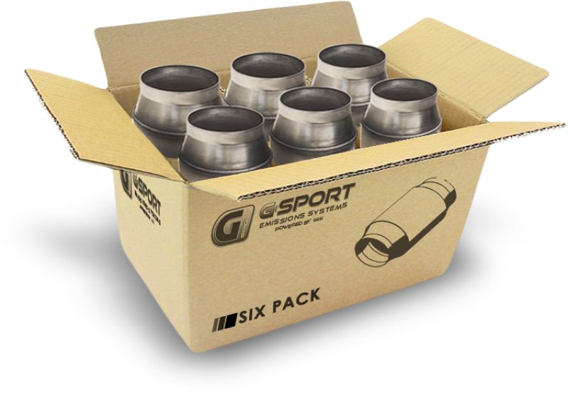 GESI G-Sport 6PK 400 CPSI EPA Approved 4inx4.5in High Output GEN2 Catalytic Conv - Substrate Only