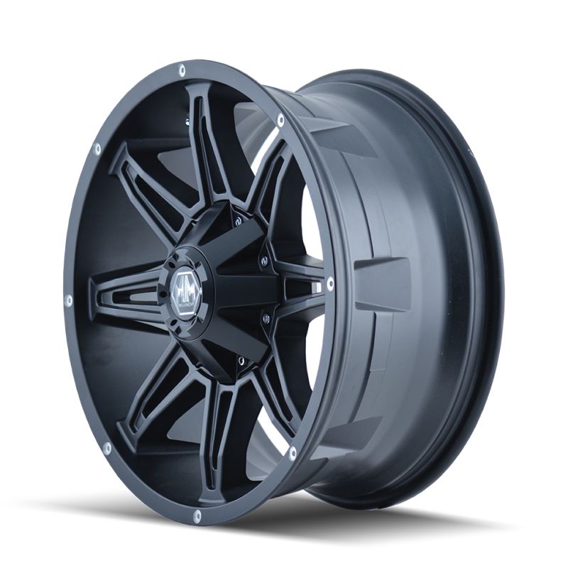 Mayhem 8090 Rampage 17x9 / 5x114.3 BP / 18mm Offset / 87mm Hub Matte Black Wheel