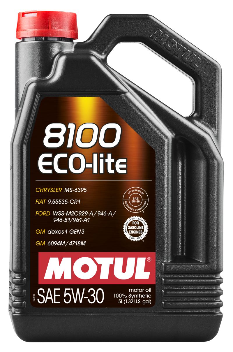 Motul 5L Synthetic Engine Oil 8100 5W30 ECO-LITE - Case of 4