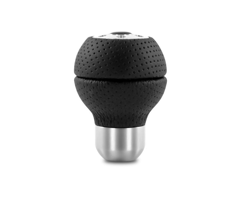Momo Race Shift Knob - Black Airleather, Aluminum Insert