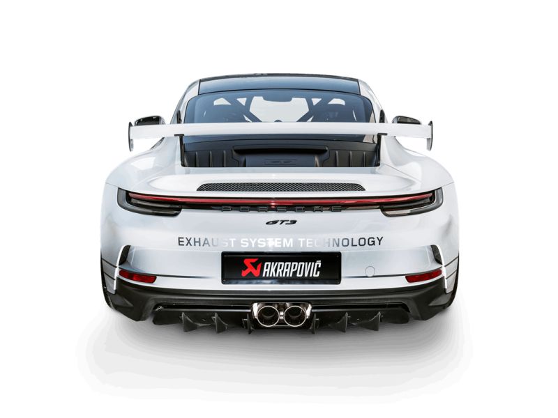 Akrapovic 21-22 Porsche 911 GT3 (992) Slip-On Race Line (Titanium) w/Titanium Tips