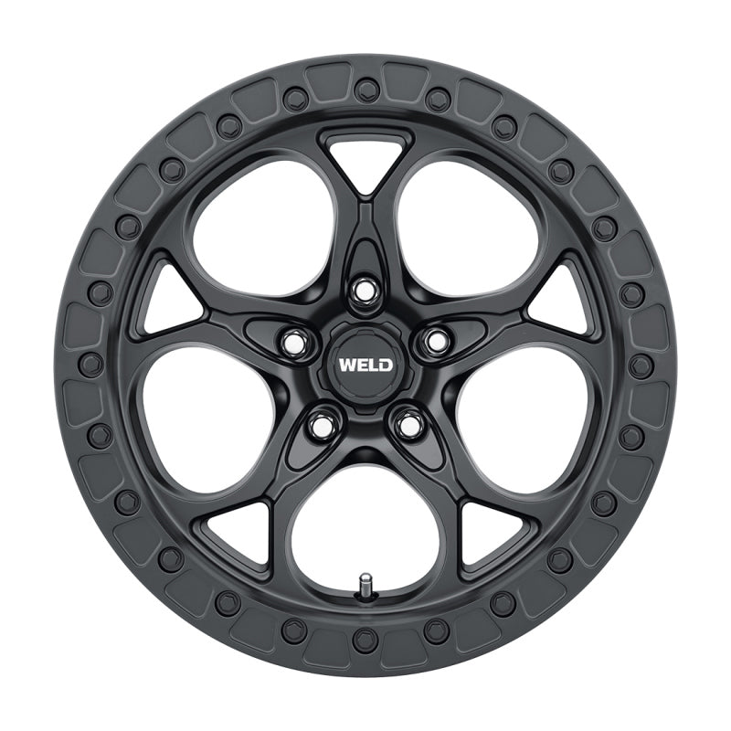 Weld W108 17X9.0 Ledge 5X127 ET-12 BS4.50 Satin Black 71.5