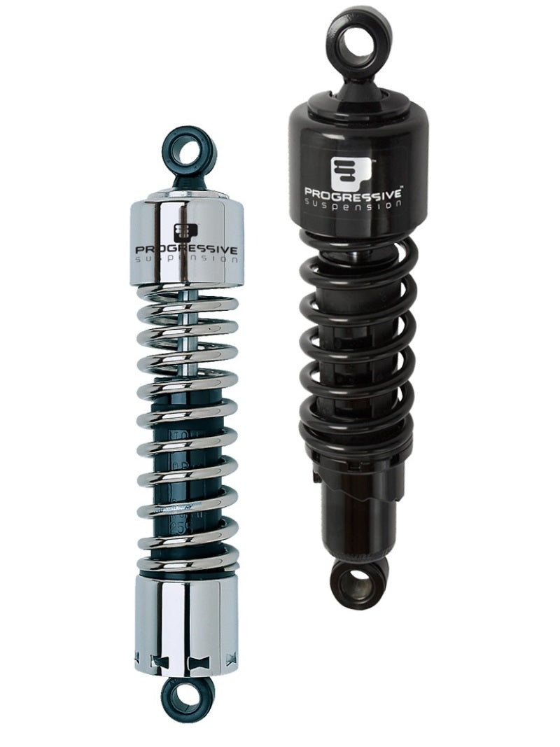 Progressive Harley 412 Series Shock 11.5in - Chrome