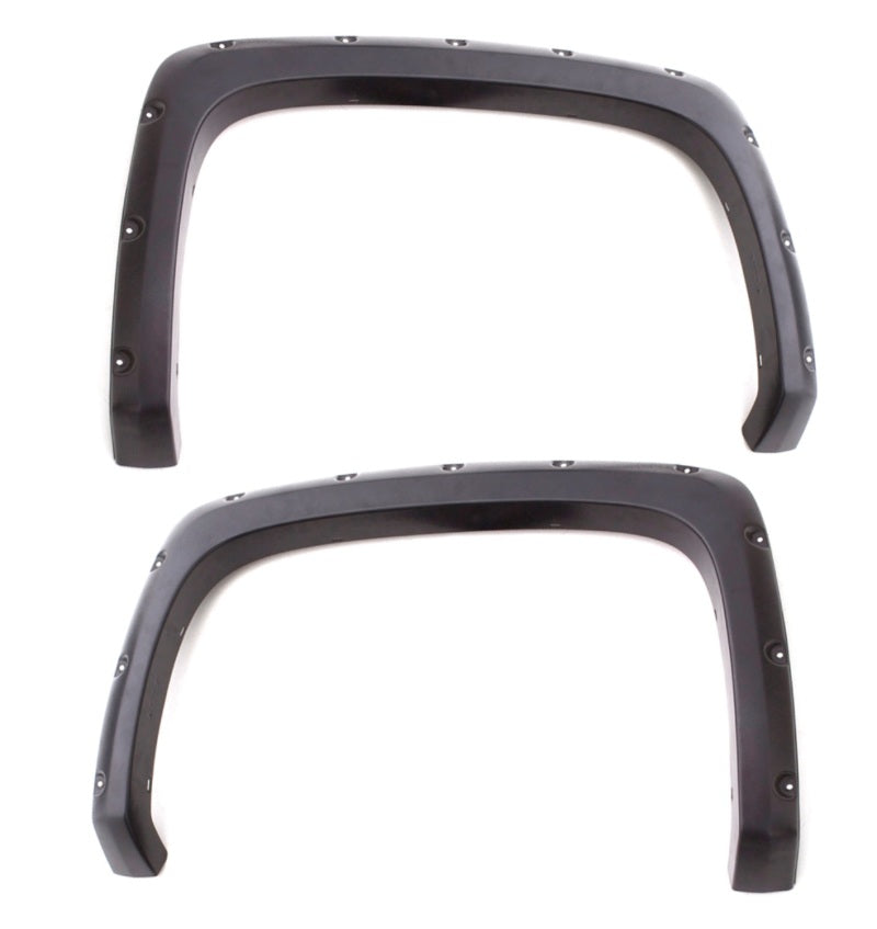 Lund 19-21 GM Silverado/Sierra RX-Rivet Smooth Elite Series Fender Flares w/Black Bolts - Black 2pc