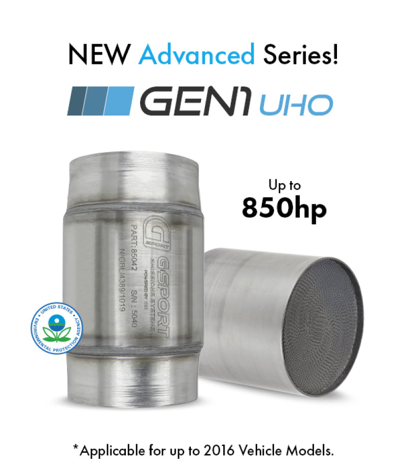 GESI G-Sport 300 CPSI EPA Compliant  GEN1 Ultra High Output Cat Conv 4in Inlet 4.5in Body x 7in OAL