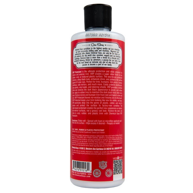 Chemical Guys VRP (Vinyl/Rubber/Plastic) Super Shine Dressing - 16oz - Case of 6