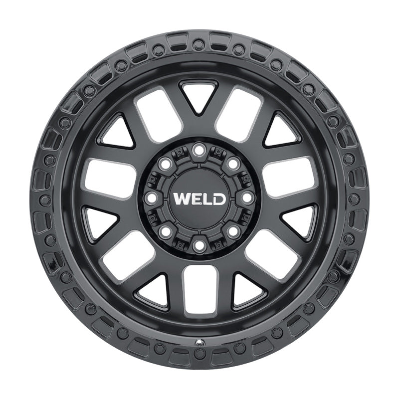 Weld W104 20X9 Cinch 6X135 6X139.7 ET00 BS5.00 Satin Black / Gloss Black 106.1