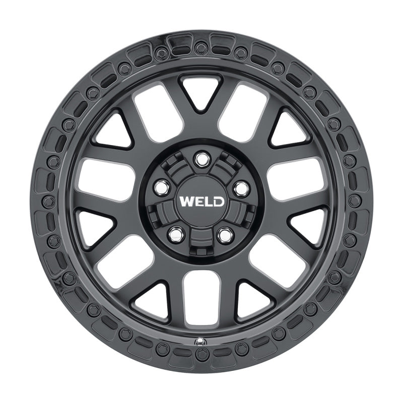 Weld W104 17X9.0 Cinch 5X114.3 5X127 ET-12 BS4.50 Satin Black Gloss Black 78.1