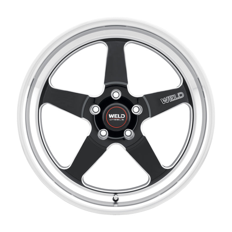 Weld 20x9.5 Ventura 6 6x135 ET28 BS6.375 Gloss BLK MIL DIA 87.1